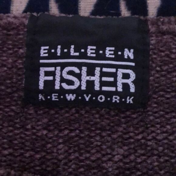 Eileen Fisher plum sweater sz L-XL - Picture 4 of 4